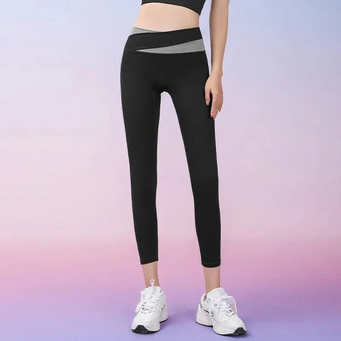Women's Fitness Leggings & Bra Set - High Waist Seamless Yoga Outfit for Gym Workouts - Allen-Fitness