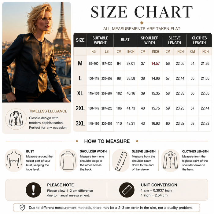 Women's Genuine Sheepskin Leather Jacket – Slim Fit Korean Round Neck Coat