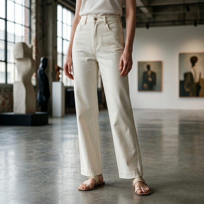 White Waterproof Denim / 26