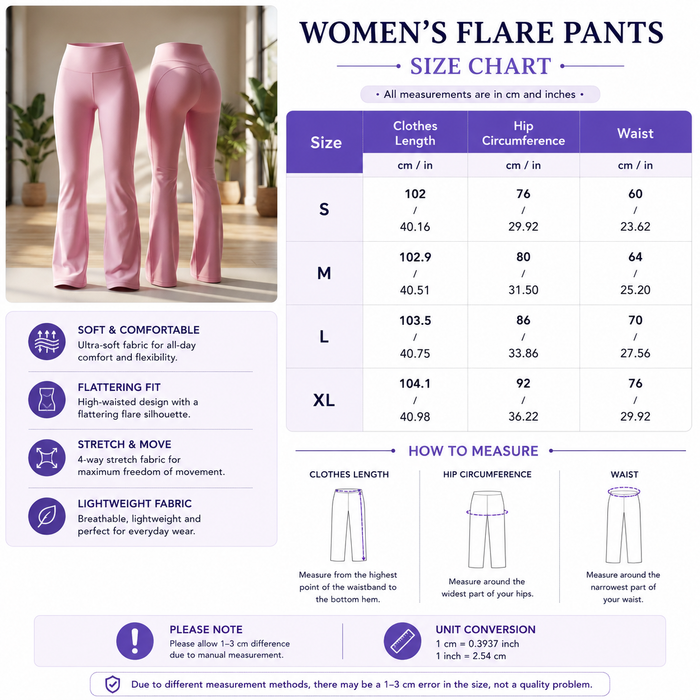 Women's High-Waist Wide Leg Yoga Pants – Bootcut Flare