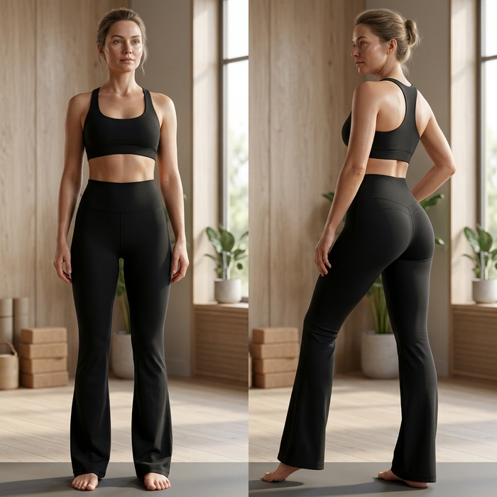 Women's High-Waist Wide Leg Yoga Pants – Bootcut Flare