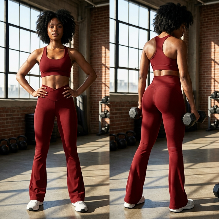 Women's High-Waist Wide Leg Yoga Pants – Bootcut Flare