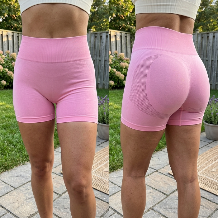 Women's High-Waist Yoga Shorts — Quick-Dry Slim Fit