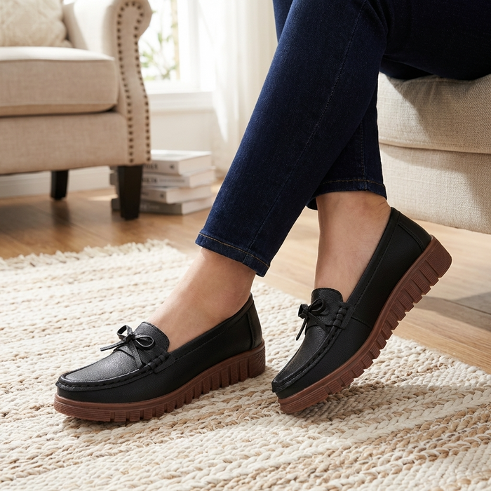 Women’s Hollow Slip-On Loafers – Breathable Perforated Flats with Soft Insole, Lightweight Comfort & Everyday Casual Style