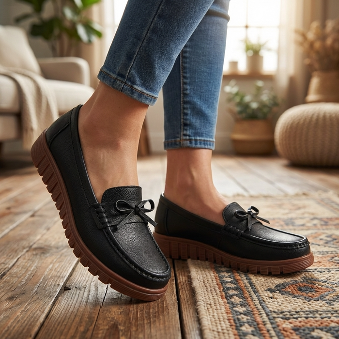 Women’s Hollow Slip-On Loafers – Breathable Perforated Flats with Soft Insole, Lightweight Comfort & Everyday Casual Style