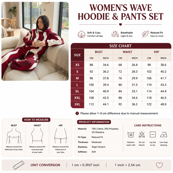 Women's Loose Fit Hooded Tracksuit Set – Long Sleeve Hoodie & Pants