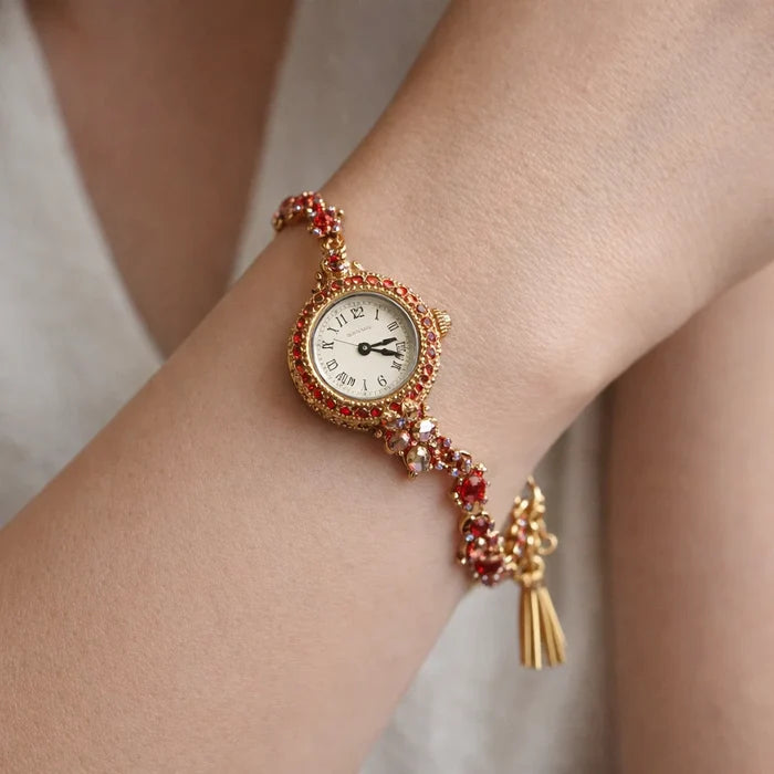 Women's Mini Square Retro Watch — Swiss Quartz, 50M Water Resistant