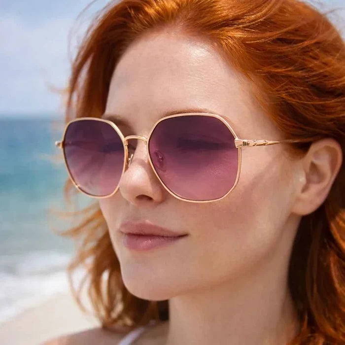 Women's Polarized Sunglasses – TAC Lens UVA/UVB Protection, Retro Frame, 50–55mm, Anti-Glare Lightweight Eyewear