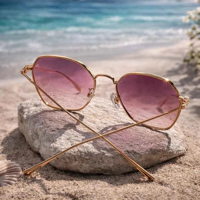 Women's Polarized Sunglasses – TAC Lens UVA/UVB Protection, Retro Frame, 50–55mm, Anti-Glare Lightweight Eyewear