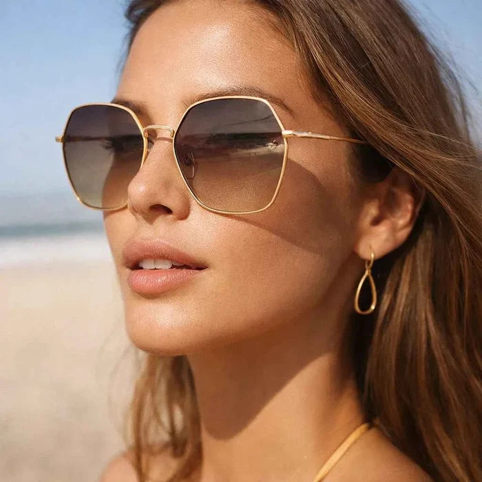 Women's Polarized Sunglasses – TAC Lens UVA/UVB Protection, Retro Frame, 50–55mm, Anti-Glare Lightweight Eyewear