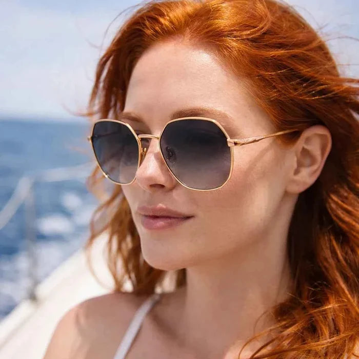 Women's Polarized Sunglasses – TAC Lens UVA/UVB Protection, Retro Frame, 50–55mm, Anti-Glare Lightweight Eyewear