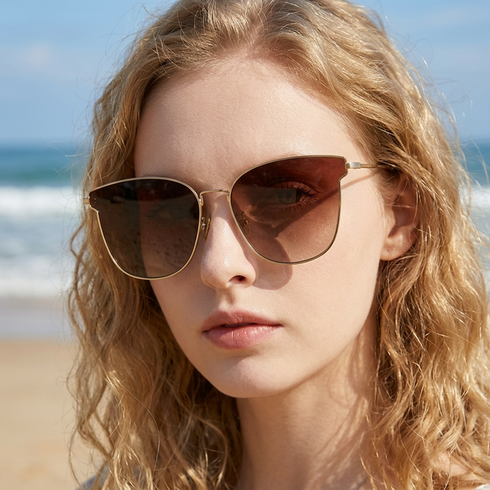 Women's Polarized UV400 Memory Titanium Sunglasses