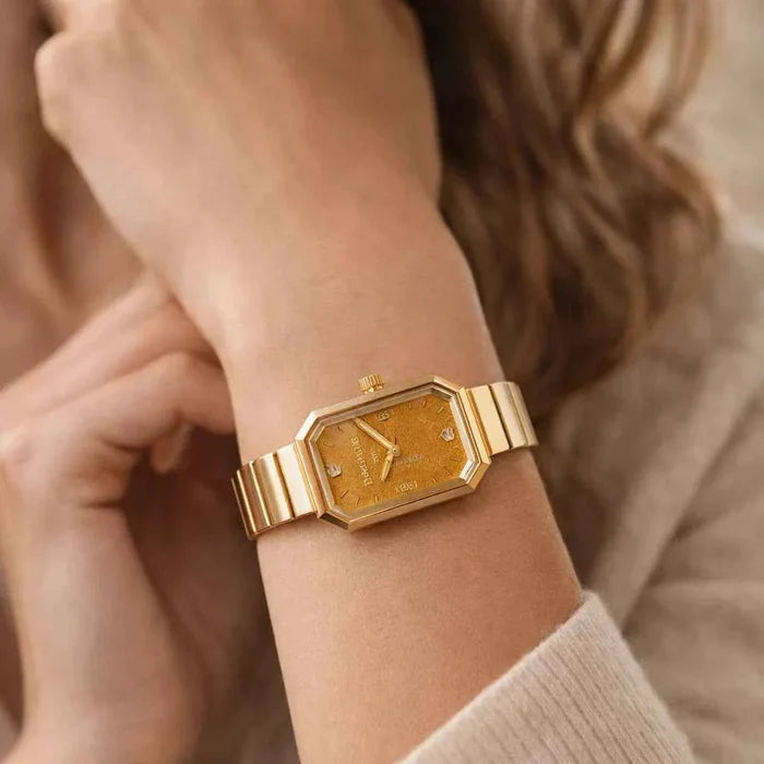 Women's Retro Square Quartz Watch – Stainless Steel Strap, 24mm Dial, 8mm Slim, 30M Waterproof, Minimalist Vintage