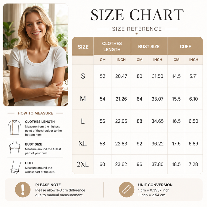 Women's Right Shoulder Threaded T-Shirt – Slim Fit Stretch Cotton Tee with U-Neck, Short Sleeves & Soft Breathable Fabric for Casual & Everyday Wear