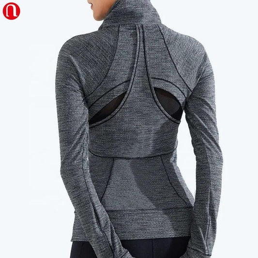 Women's Running Jackets - Long Sleeve Yoga Fitness Workout Jacket for Active Women - Allen-Fitness