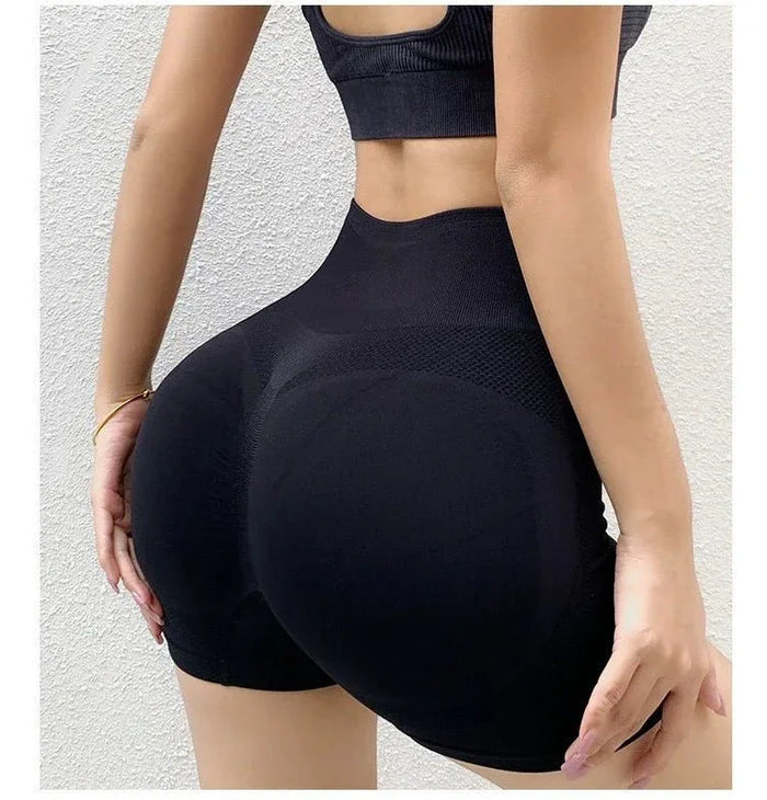 Women's Seamless Gym Shorts - Butt Lifting, Quick Dry, Stylish Fit for Summer & Spring - Allen-Fitness
