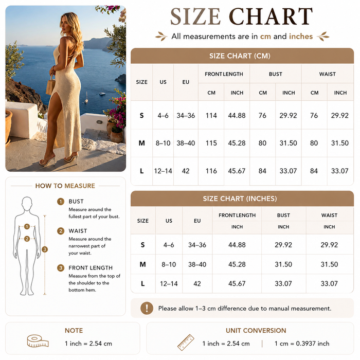 Women's Sexy Cutout Slim-Fit Slit Beach Dress – Spaghetti Strap Knit Style