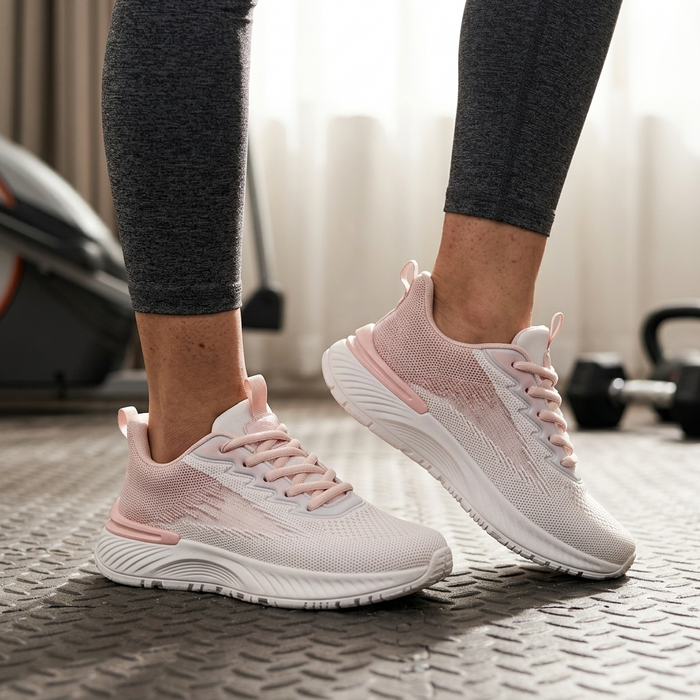 Women's Shock-Absorbing Lightweight Mesh Running Sneakers