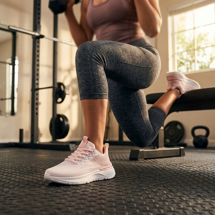 Women's Shock-Absorbing Lightweight Mesh Running Sneakers