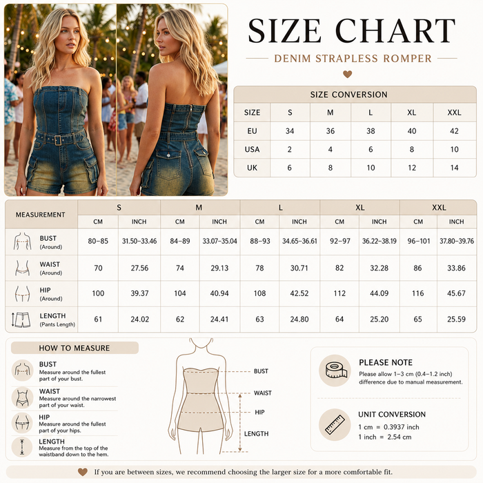 Women's Sleeveless Slim-Fit Denim Jumpsuit