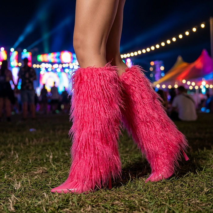 Women’s Tassel Stiletto Long Boots – Pointed-Toe Minimalist High-Heel Suede Fashion Boots