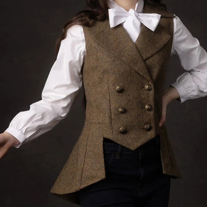 Women's Vest for Wedding Casual Tuxedo Vests Fashion Cowboy