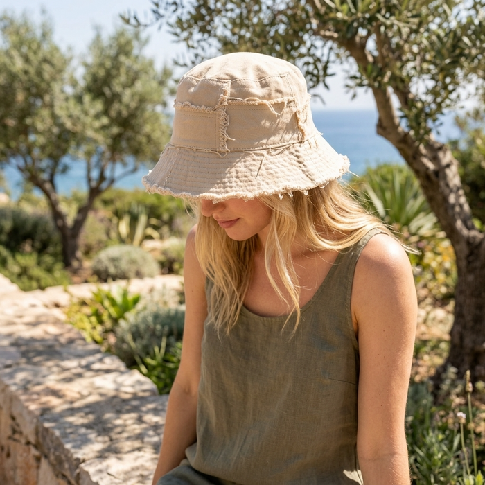 Women's Wide Brim Bucket Hat – UV Protection Dome Cap