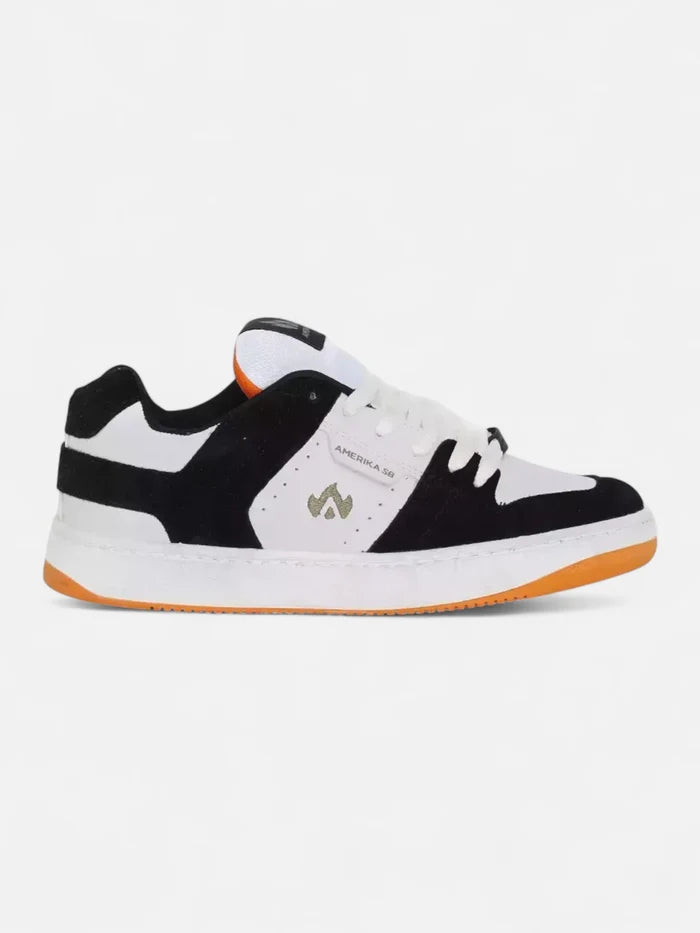 Zapatillas Amerika SB Tora SB Blanco Negro Naranja