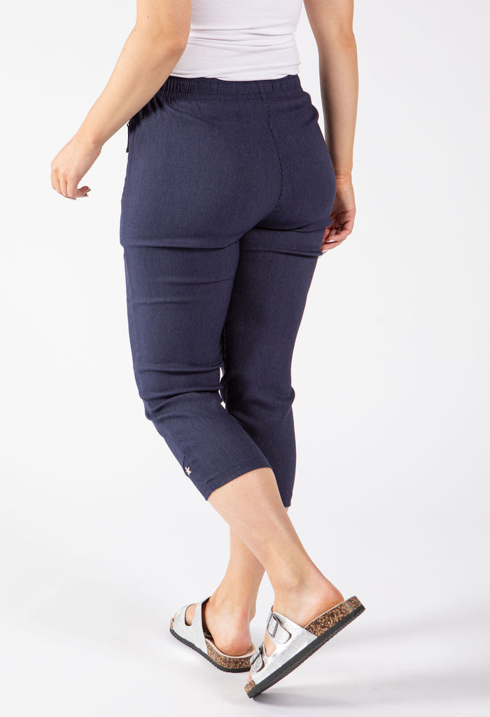 Zip Pocket Capri Trousers